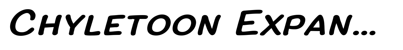 Chyletoon Expanded Italic Caps